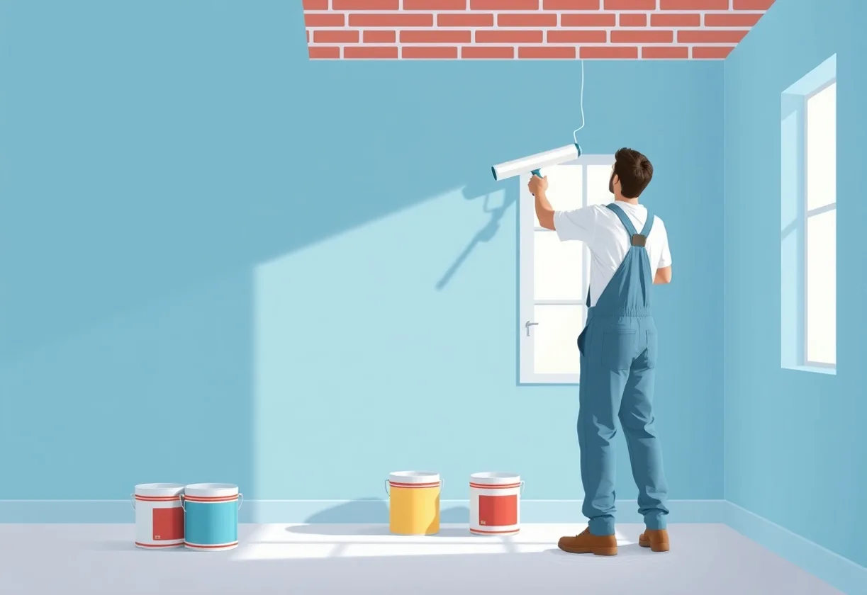 Peintre Buxerolles 86180 en intervention sur un chantier